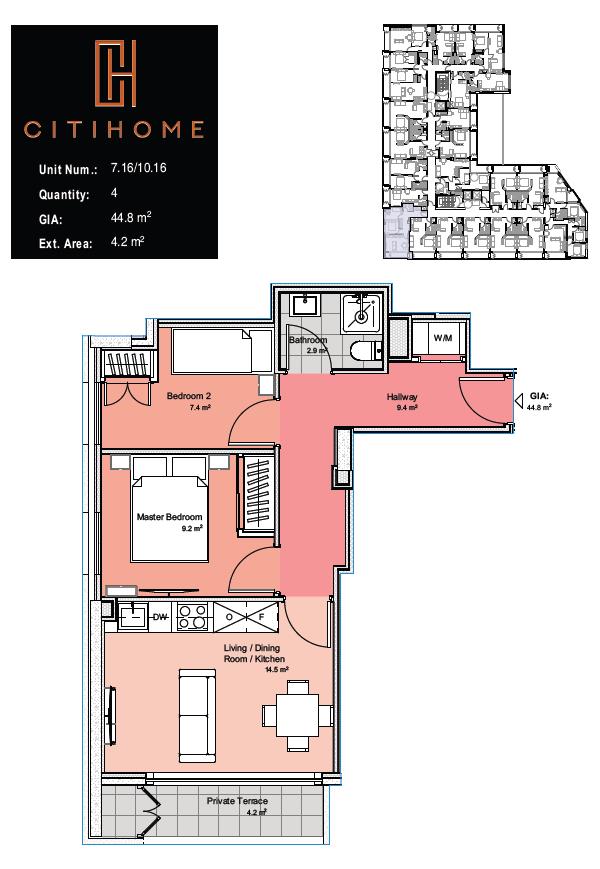 Image of Apartment - 2 Bedrooms - 1 Bathrooms for Rental in CitiHome-Gibraltar, Image 4